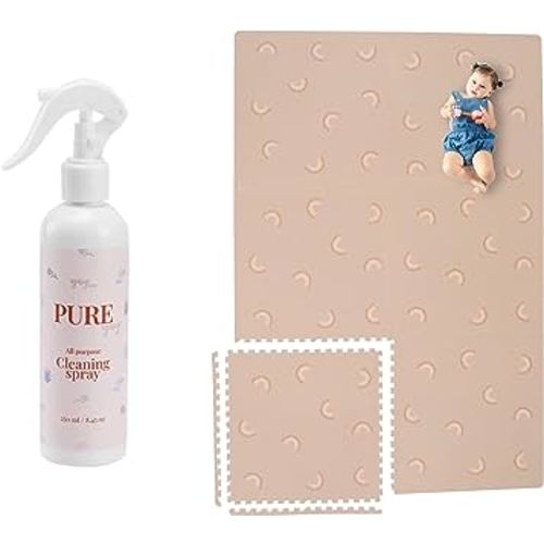 YAY! MATS Stylish Baby Play Mat and All-Purpose Cleaner Bundle