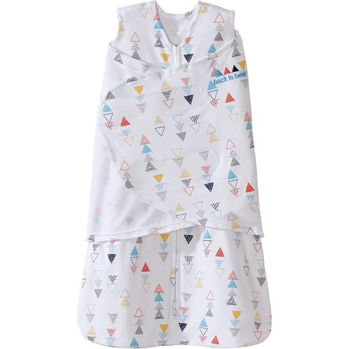 Halo Sleepsack Swaddle, 100% Cotton, Triangle Neutral, Multi, Small