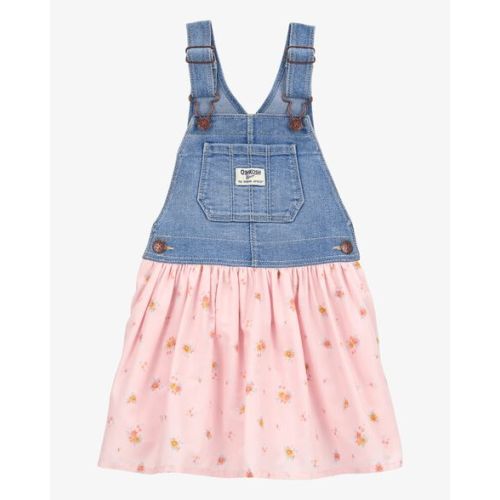 Baby Floral Stretch Denim Jumper Dress - OshKosh | Carter's