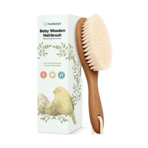 Baby Hair Brush, Oval Cradle Cap Brush, Soft Baby Brush for Infant, Newborn Hairbrush for Girls, Boys, Baby Scalp Brush