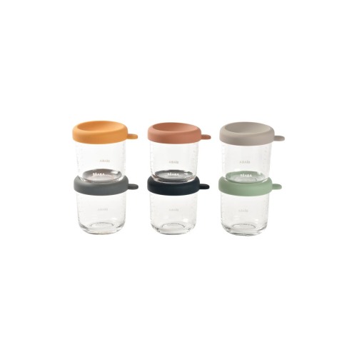 6-Pack Glass Baby Food Jars