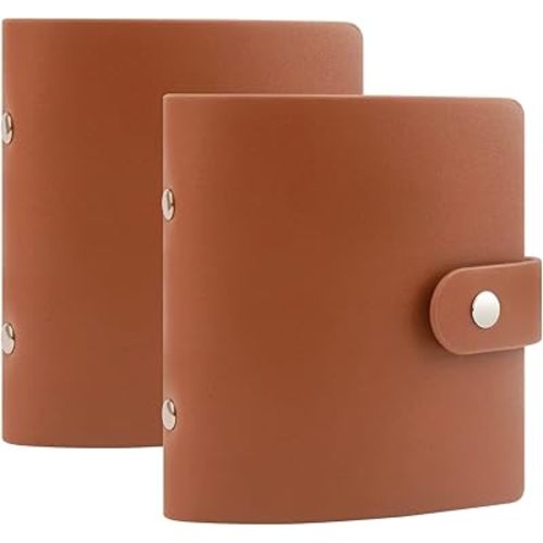 52 Pockets Small Photo Album 2x3 for Fujifilm Instax Mini Series Instant Film, Polaroid Snap, Z2300, SocialMatic Instant Cameras & Zip Printer(Brown, 2Pack)