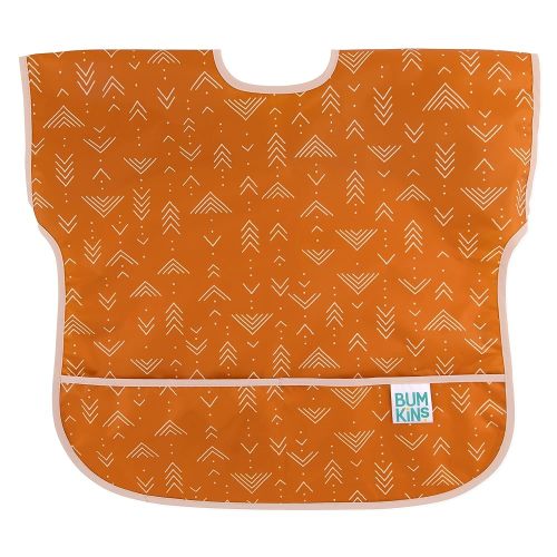 Bumkins Bibs - Toddler Bibs, Waterproof, Large for 1-3 Years, Short Sleeve