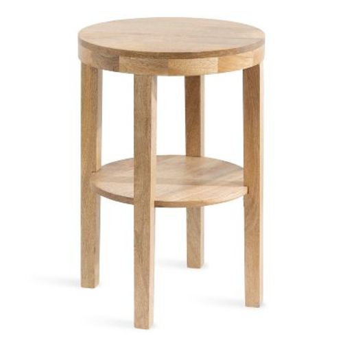 Kate and Laurel Talcott Round Wood Side Table, 16x16x24, Natural