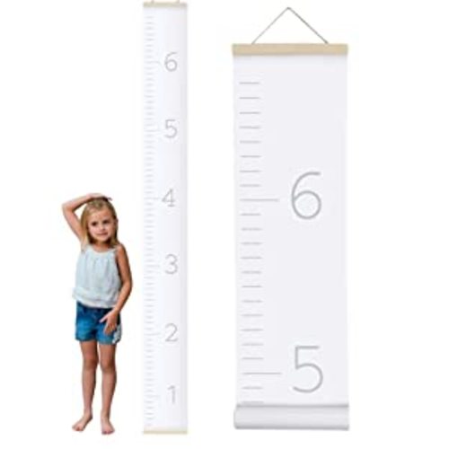 Amazon.com: Morxy Canvas Growth Chart for Kids - Unisex Kids Room Wall Decor - Measuring Height Chart- Wall Tape with Height Chart for Kids (Plain White) : Baby
