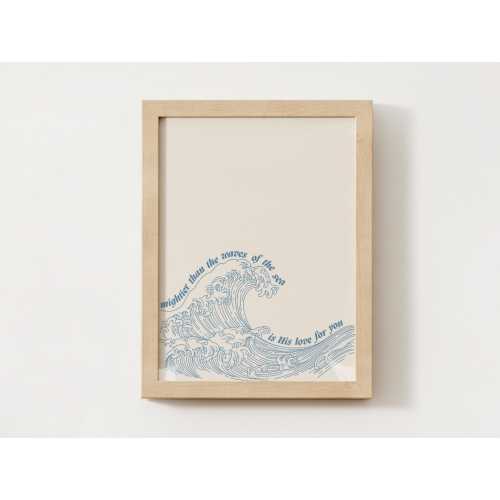 Psalm 93:4 Mightier than the Waves Wall Art