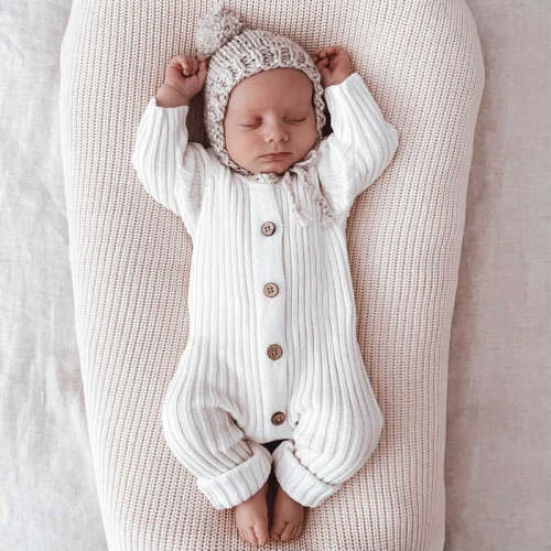 Little B's Chunky Rib Baby Jumpsuit | NB
