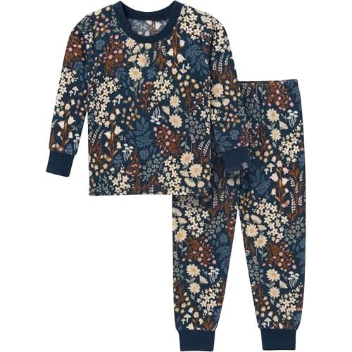 Modern Moments by Gerber Baby and Toddler Hacci Snug Fit 2-Piece Pajama Set