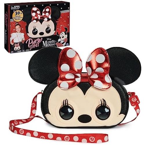 Purse Pets, Disney Minnie Mouse Officially Licensed Interactive Pet Toy & Kids Purse