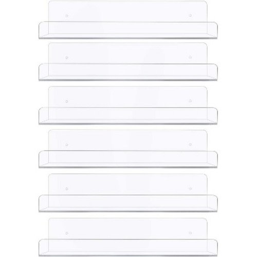 Sorbus Acrylic Wall Ledge Floating Shelf