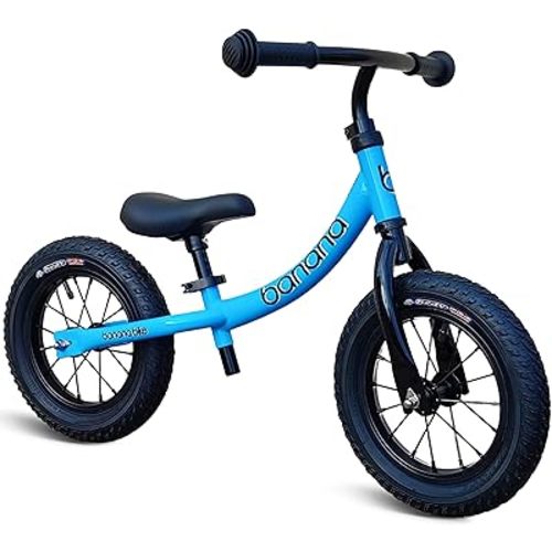 Banana Bike LT Balance Ride-On for Ages 2-4 - Lightweight Training Cycle with Adjustable Handlebar and Seat - No Pedals, Aluminium Frame, EVA Tires - 33.46x18.11x23.62 Inches