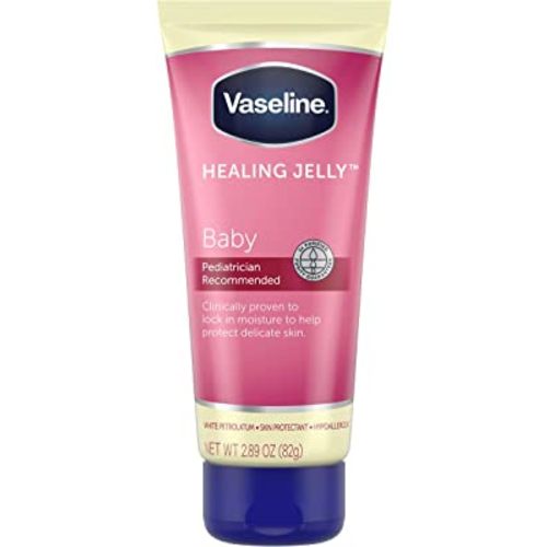 Vaseline Healing Jelly Petroleum Jelly For Diaper Rash Moisturizer For Baby Hypoallergenic Skin Protectant 2.89 oz