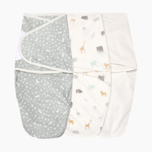 Aden + Anais Essentials Wrap Swaddles Minky (3 Pack) - Wild Prairie, 0-3 Months