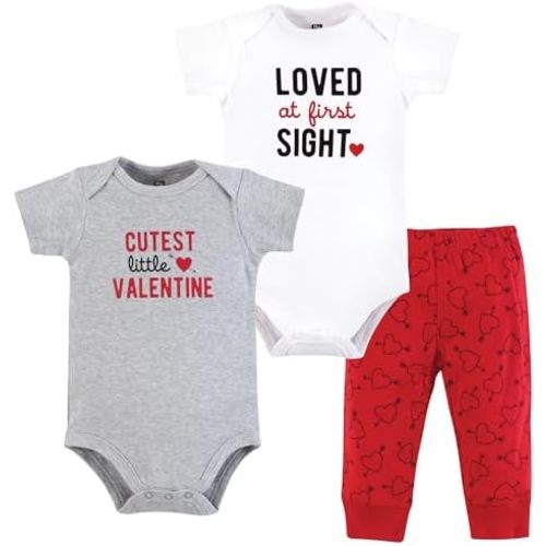 Hudson Baby Holiday Unisex Cotton Bodysuit and Pant Set