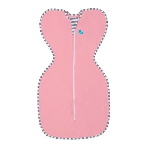 Love to Dream Swaddle UP, Dramatically Better Sleep, Allow Baby to Sleep in Their Preferred arms up Position for self-Soothing, snug fit Calms Startle Reflex, Pink, Small, 8-13 lbs