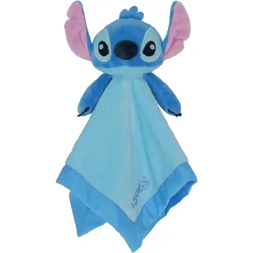 KIDS PREFERRED Disney Baby Lilo and Stitch 12 Inch Stitch Baby Lovey Security Blanket Snuggle Toy Stuffed Animal for Newborn Infants and Babies