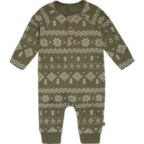 Waffle Knit Romper, 3-6M