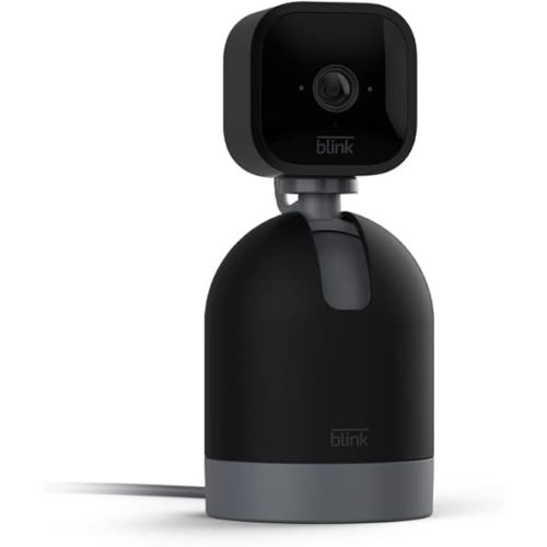 Blink Mini Pan-Tilt Camera (newest model), Rotating indoor plug-in smart security camera, two-way audio, HD video, motion detection, Works with Alexa (Black)