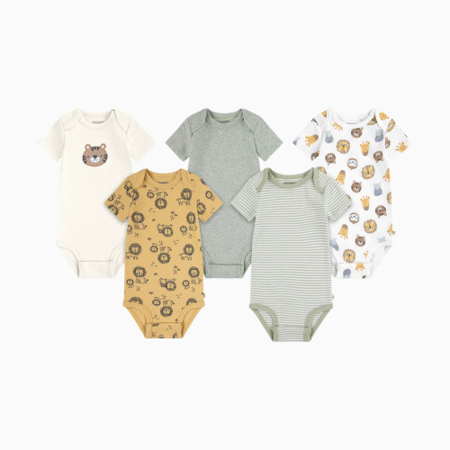 Huggies Everyday Bodysuit (5 Pack) - Snow White/Animals, 3-6 M