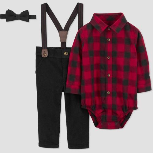 Carter's Just One You®️ Baby Boys' Plaid Top & Bottom Set - Green