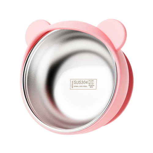 1 Pack Stainless Steel Toddler Suction Bowls for Baby Plates, 2-in-1 SUS304 Toddlers Bowl & Removable Silicone Suction Kids Bowl for Cereal | Snack | Anti-Scald Non-Toxic Suction Bowls