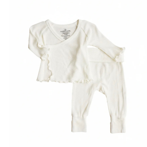 2pc Waffle Crossover Top & Bottom | Gardenia