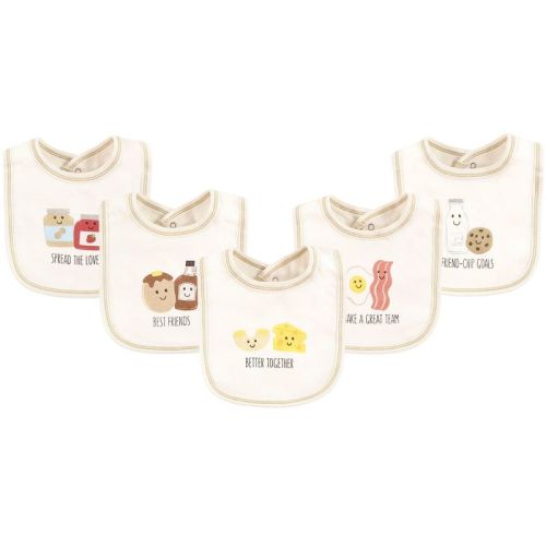 Touched By Nature Unisex Baby Organic Cotton Bibs, Better Together, One Size