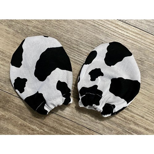 Baby mittens cow print and other designs