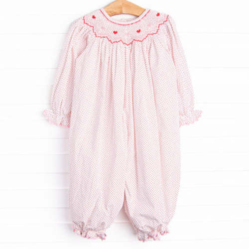 Galentine's Day Smocked Romper, Red – Stitchy Fish