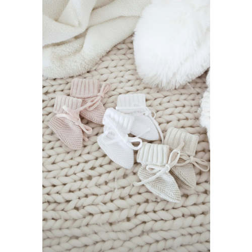 Knit Baby Booties | Sweet Neutrals