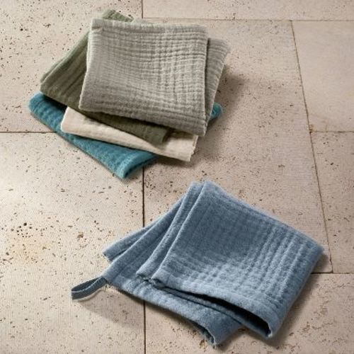 5pk Organic Gauze Washcloth Set Cool - Casaluna™