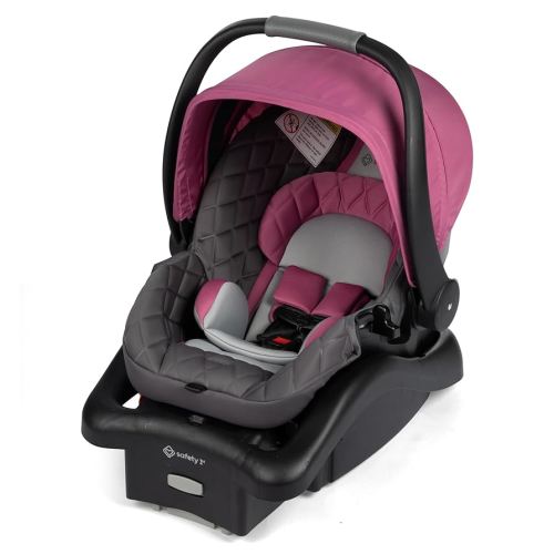 Safety 1ˢᵗ® onBoard™ Insta-Latch™ DLX Infant Car Seat with Base, Baby Car Seat for 4-30 lbs., Rear Facing Car Seat, Beach Rose
