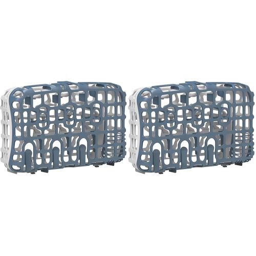 Dr. Brown's Dishwasher Basket for Small Baby Bottle Parts, Pacifiers, and Accessories, Clean, Store and Organize Newborn Essentials, Green, BPA-Free (Pack of 2)