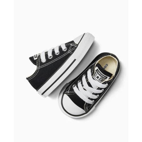Chuck Taylor All Star Canvas Toddler Low Top Shoe. | Black | size 6