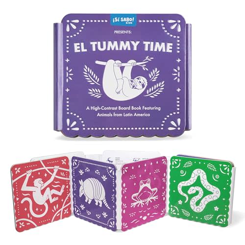 El Tummy Time: A High-Contrast Board Book Featuring Animals from Latin America (Sí Sabo Kids)