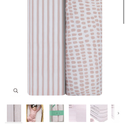 Mauve Pink Waterproof Bassinet Sheet Set – Ely's & Co.