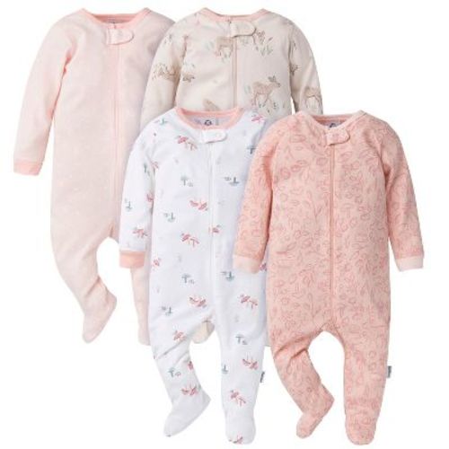 Gerber Baby Girls' 4-pack Sleep 'n Plays
