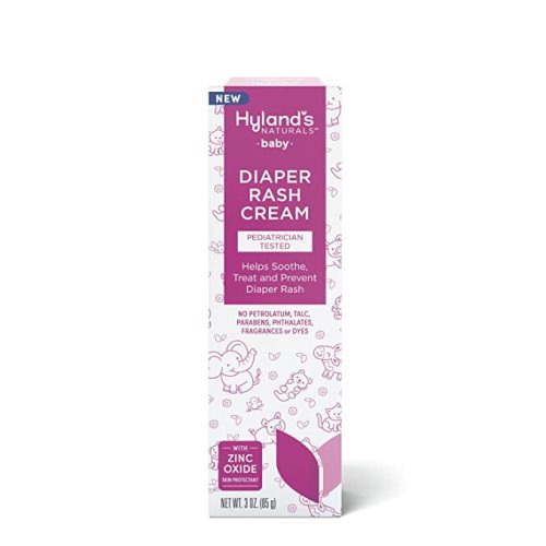Hyland's Naturals Baby Diaper Rash Cream, Soothe, Treat & Prevent Diaper Rash, With Zinc Oxide, Organic Calendula, Aloe, & Chamomile, Safe & Gentle, Pediatrician Tested, 3 Oz. - 3 Ounce