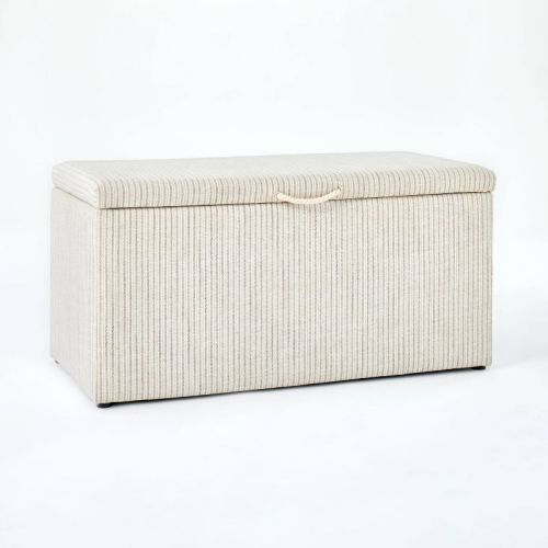 Lynwood Storage Bench - Threshold™ designed with Studio McGee, Color: Tan Striped