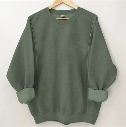 Mama's Plaid Color Nursing Sweatshirt