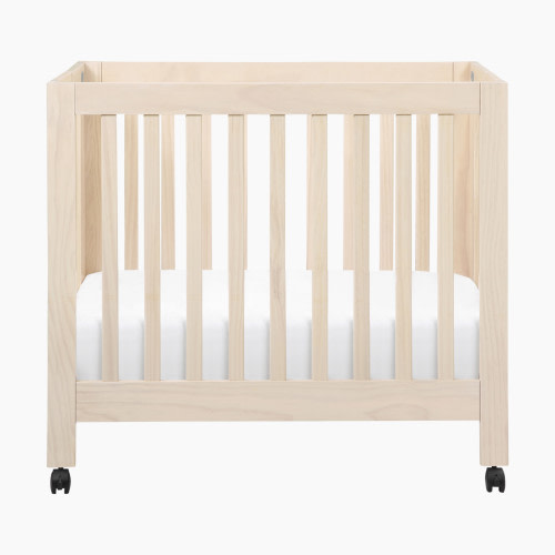 babyletto Origami Mini Crib - Washed Natural