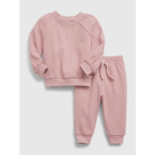 Baby Outfit Set in antique pink, size: 3-6 M