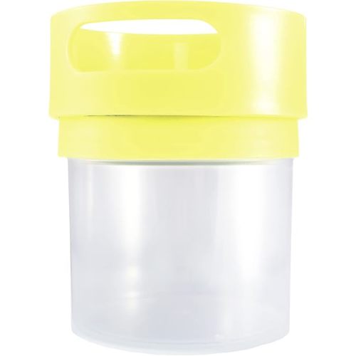 Spill Proof Snack Cup Yellow, 16 Ounce jar, Made in The USA