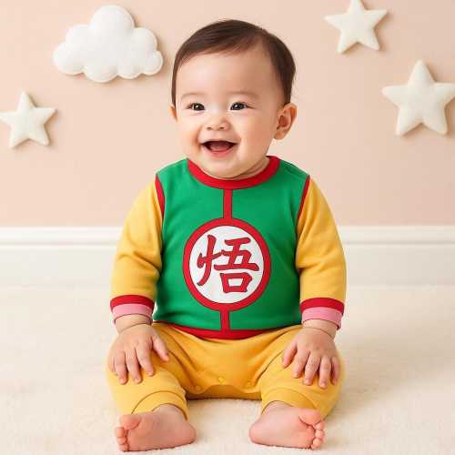 Dragon Ball Baby Romper: Goku Cosplay Anime Onesie