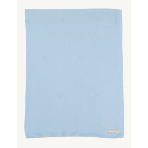 Bailey Baby Blanket - Buckhead Blue with Hearts