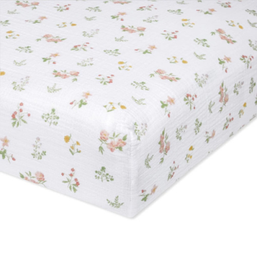 Country Floral Essentials Cotton Crib Sheet | aden + anais