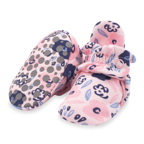 Blossoms Organic Cotton Gripper Baby Bootie – Zutano