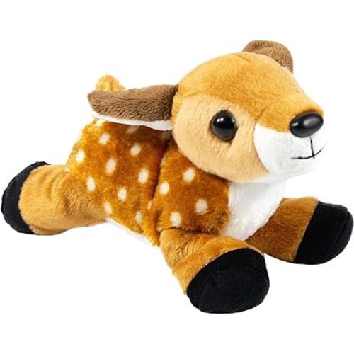 Wild Republic Fawn Plush, Stuffed Animal, Plush Toy, Gifts for Kids, Hug’Ems 7"