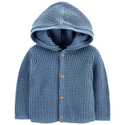 Baby Hooded Cotton Cardigan