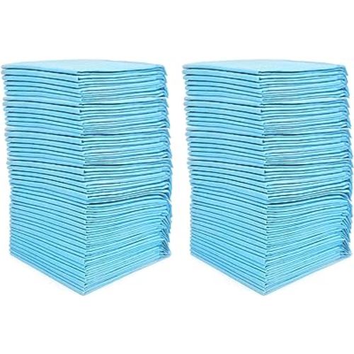 (100 Pads) CalPalmy Ultra Absorbency Pet Toilet Training Pads 18" x 13" Moisture Locking Technology Turns Liquid into Gel - Perfect for Rabbits and Guinea Pigs